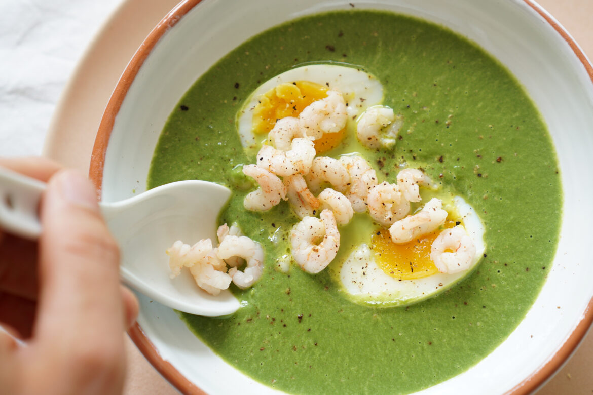Cremige Spinatsuppe Low Carb