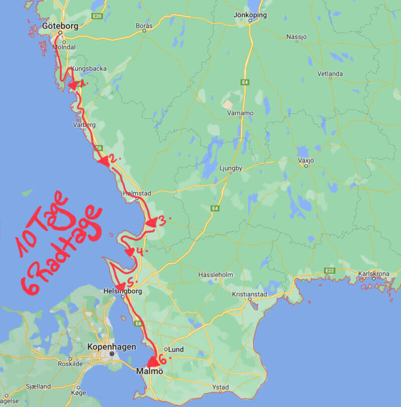 Mit dem Fahrrad durch Schweden - Reisebericht